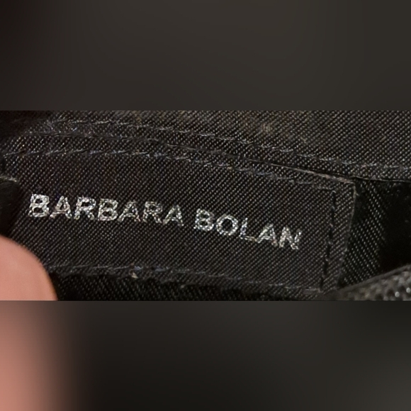 Vintage Barbara Bolan Black Croc Embossed Leather Compact Casual Wallet Billfold - Picture 9 of 9